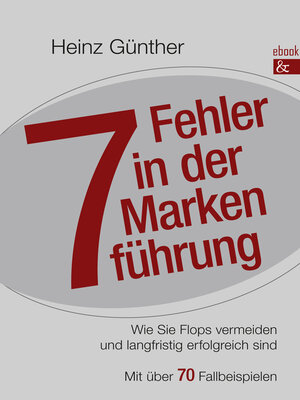 cover image of 7 Fehler in der Markenführung